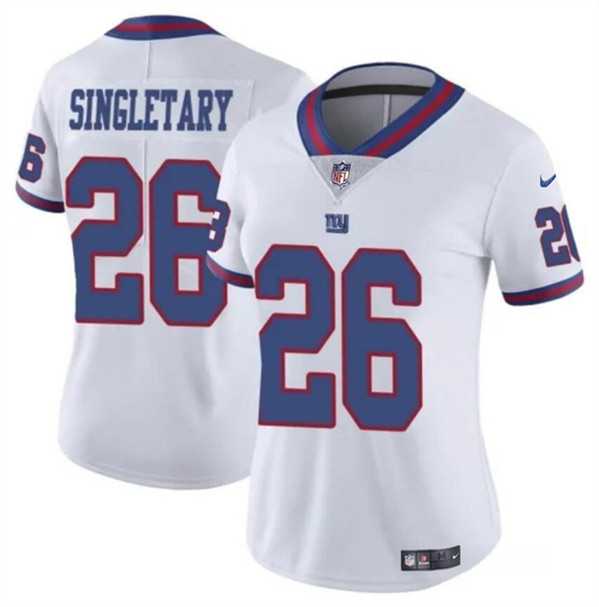Women's New York Giants #26 Devin Singletary White Color Rush Stitched Jersey Dzhi,We sell and wholesale Women's New York Giants #26 Devin Singletary White Color Rush Stitched Jersey Dzhi on line form chian!